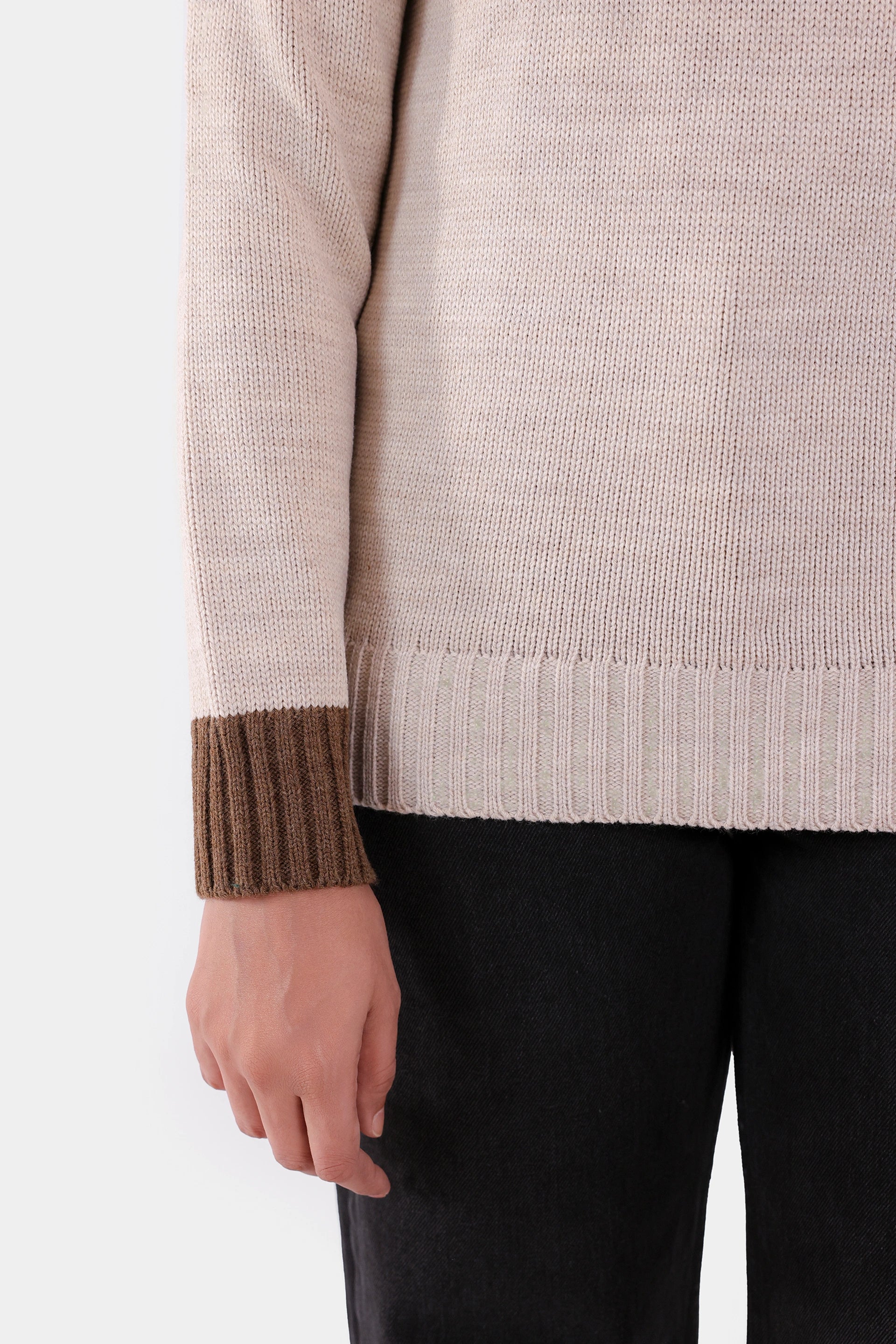 Roll Neck Cable Neck Sweater - Cougar Clothing