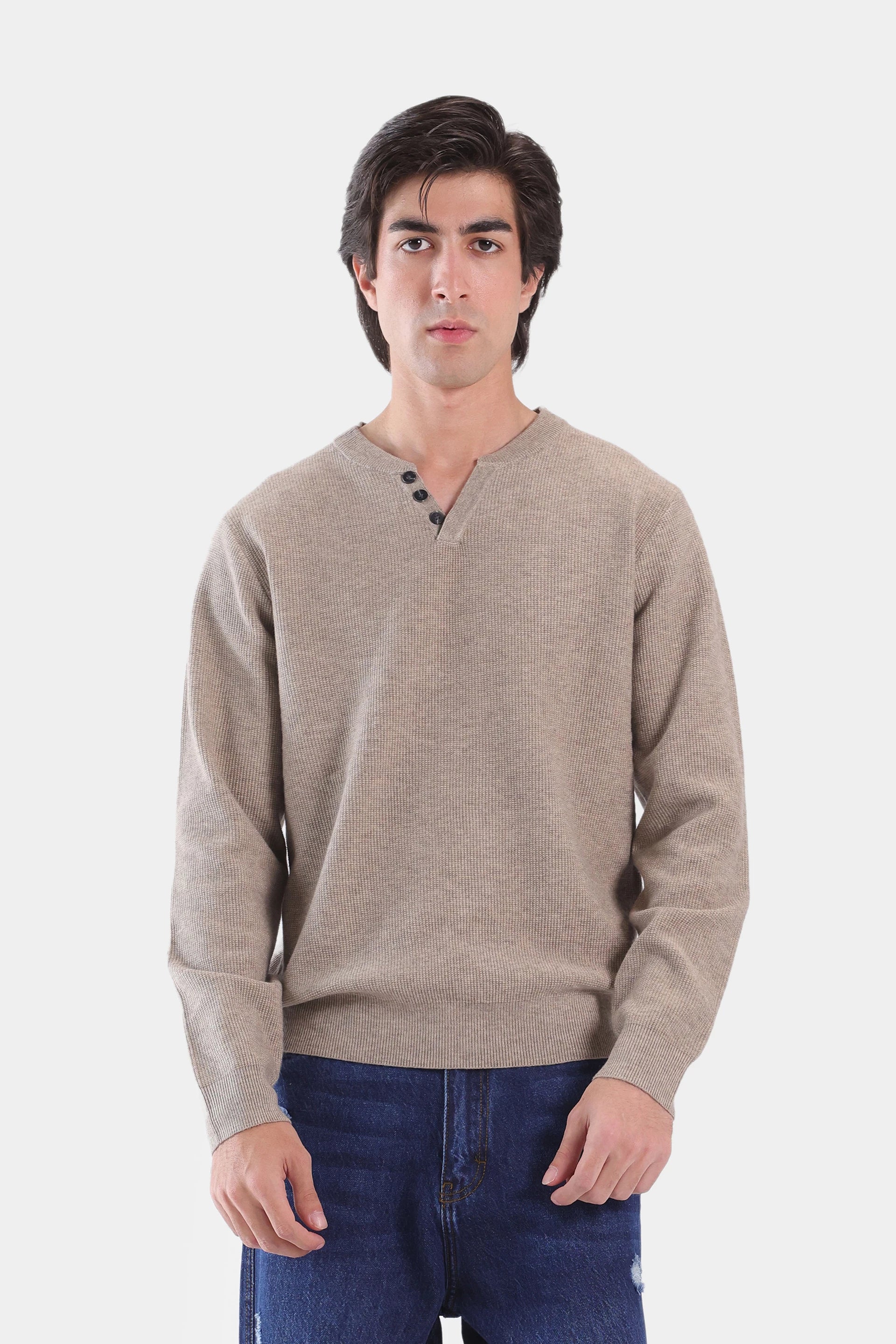 Henley Sweater - Cougar Clothing