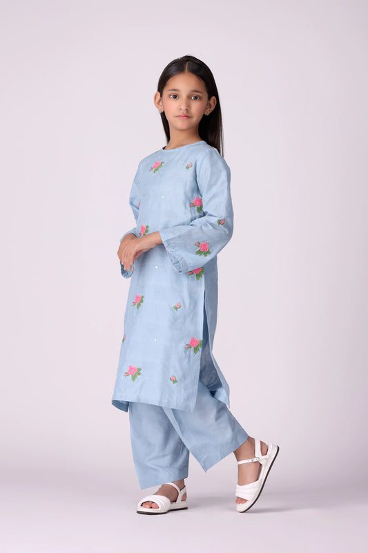 2 Piece- Embroidered Jacquard Lawn Suit - Cougar Clothing
