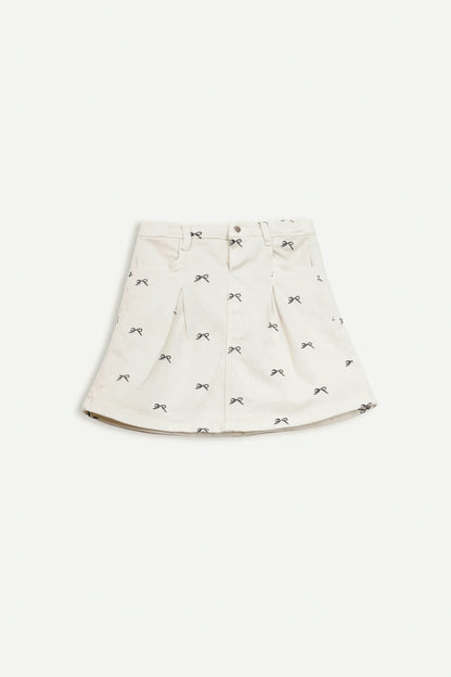 Embroidered Denim Skirt - Cougar Clothing