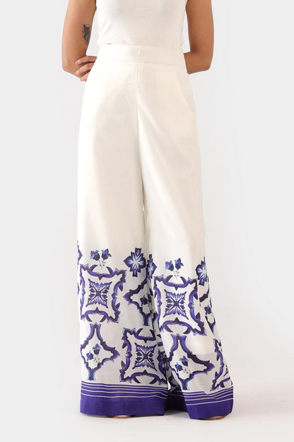 Printed Palazzo Trousers - Cougar Clothing
