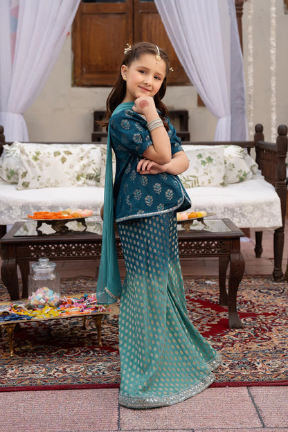 Jamawar Sharara Set - Cougar Clothing