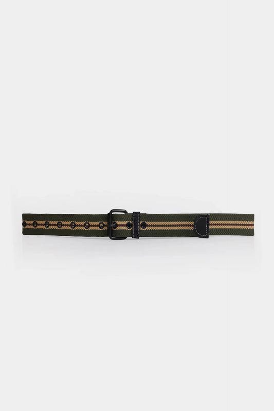 Double Striped Webbing Belt - Cougar Clothing