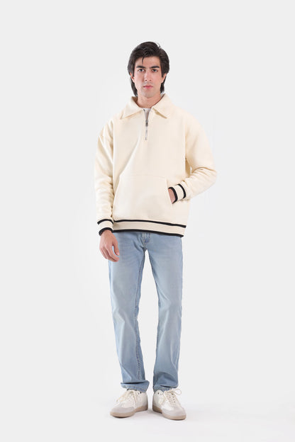 Quarter Zip Fleece Sweatshirt - Cougar Clothing