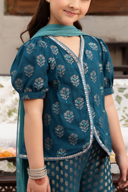 Jamawar Sharara Set - Cougar Clothing