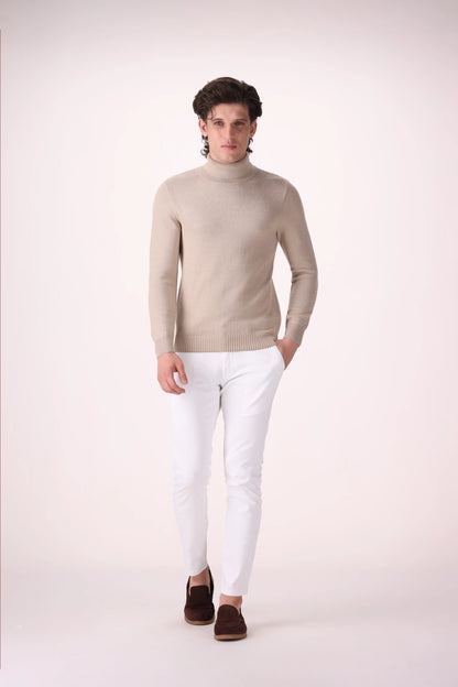 Extra Fine Roll Neck Sweater - Cougar Clothing