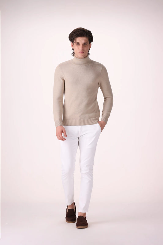 Extra Fine Roll Neck Sweater - Cougar Clothing