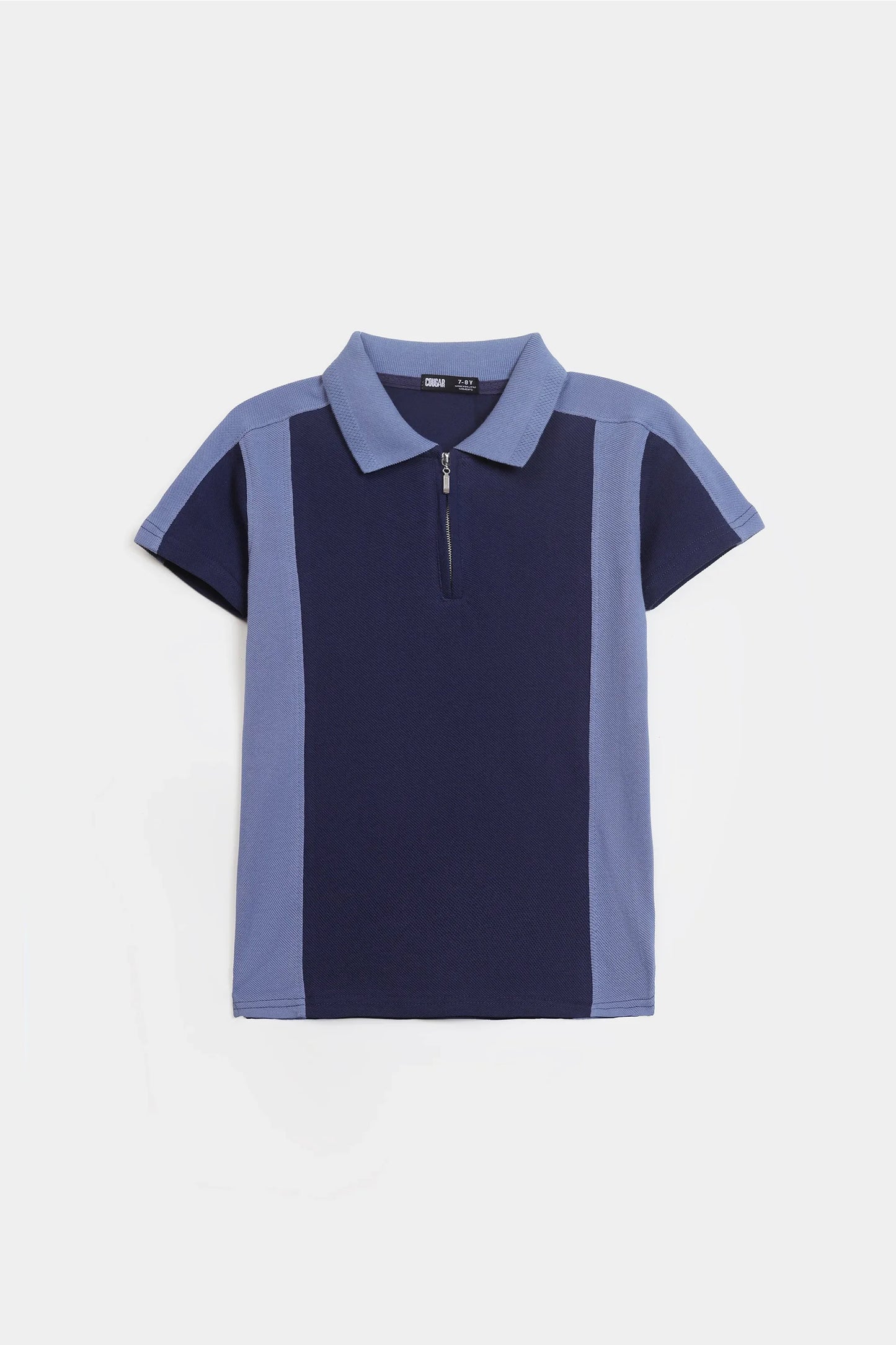Quarter Zip Paneled Polo - Cougar Clothing