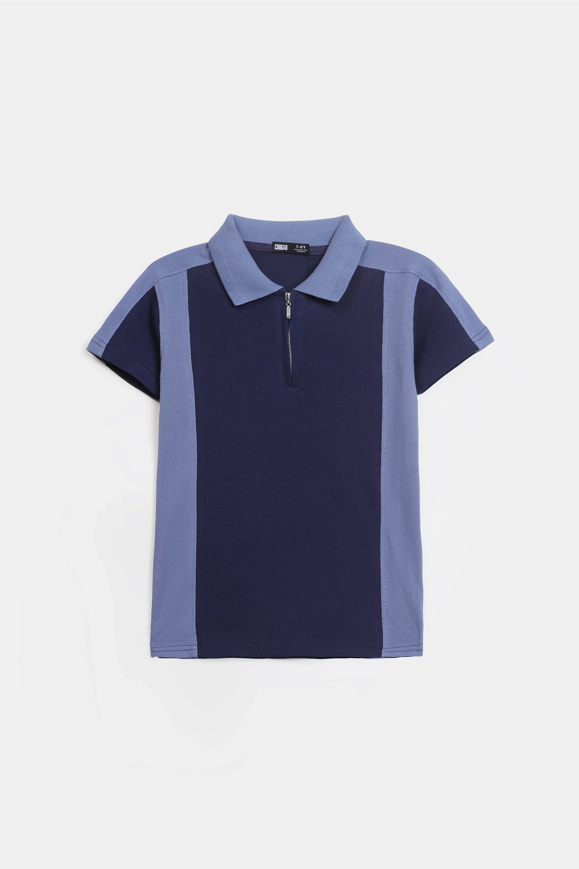 Quarter Zip Paneled Polo - Cougar Clothing