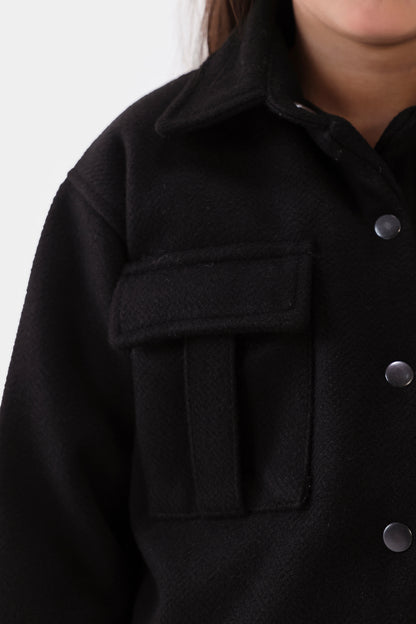 Flap Pocket Tweed Jacket - Cougar Clothing