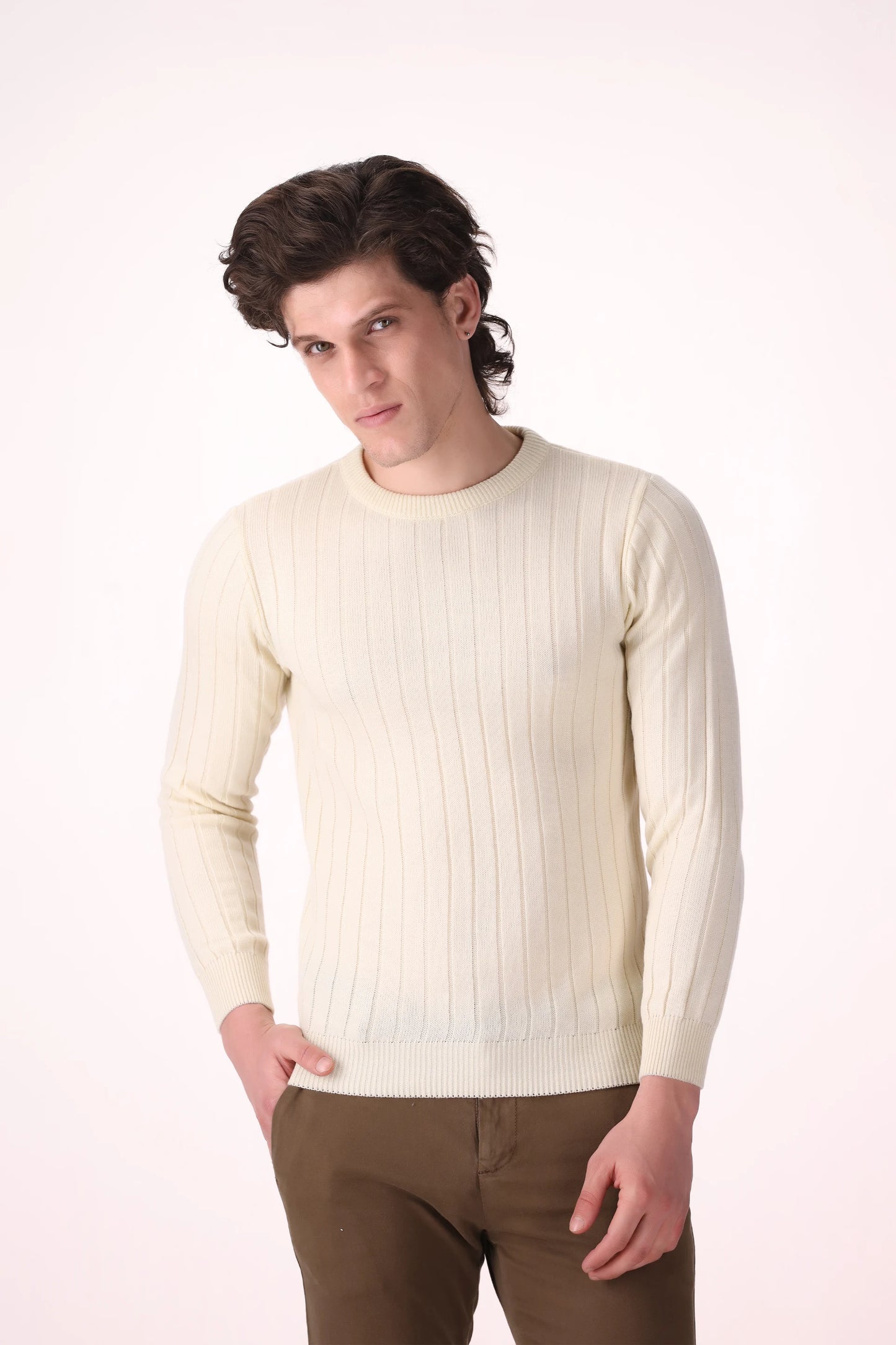 Rib Knit Sweater - Cougar Clothing