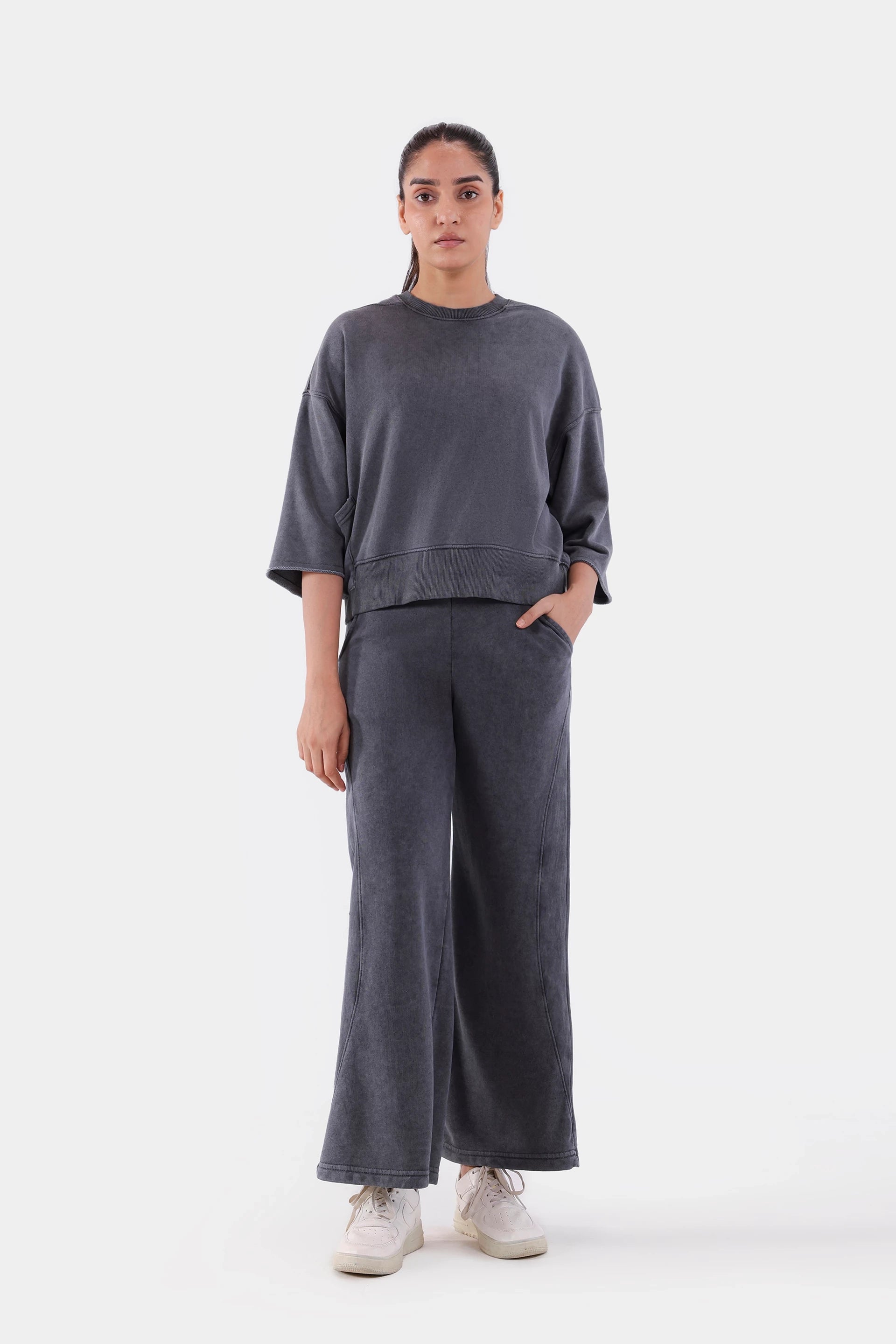 Terry Wide Leg Trousers - Cougar Clothing