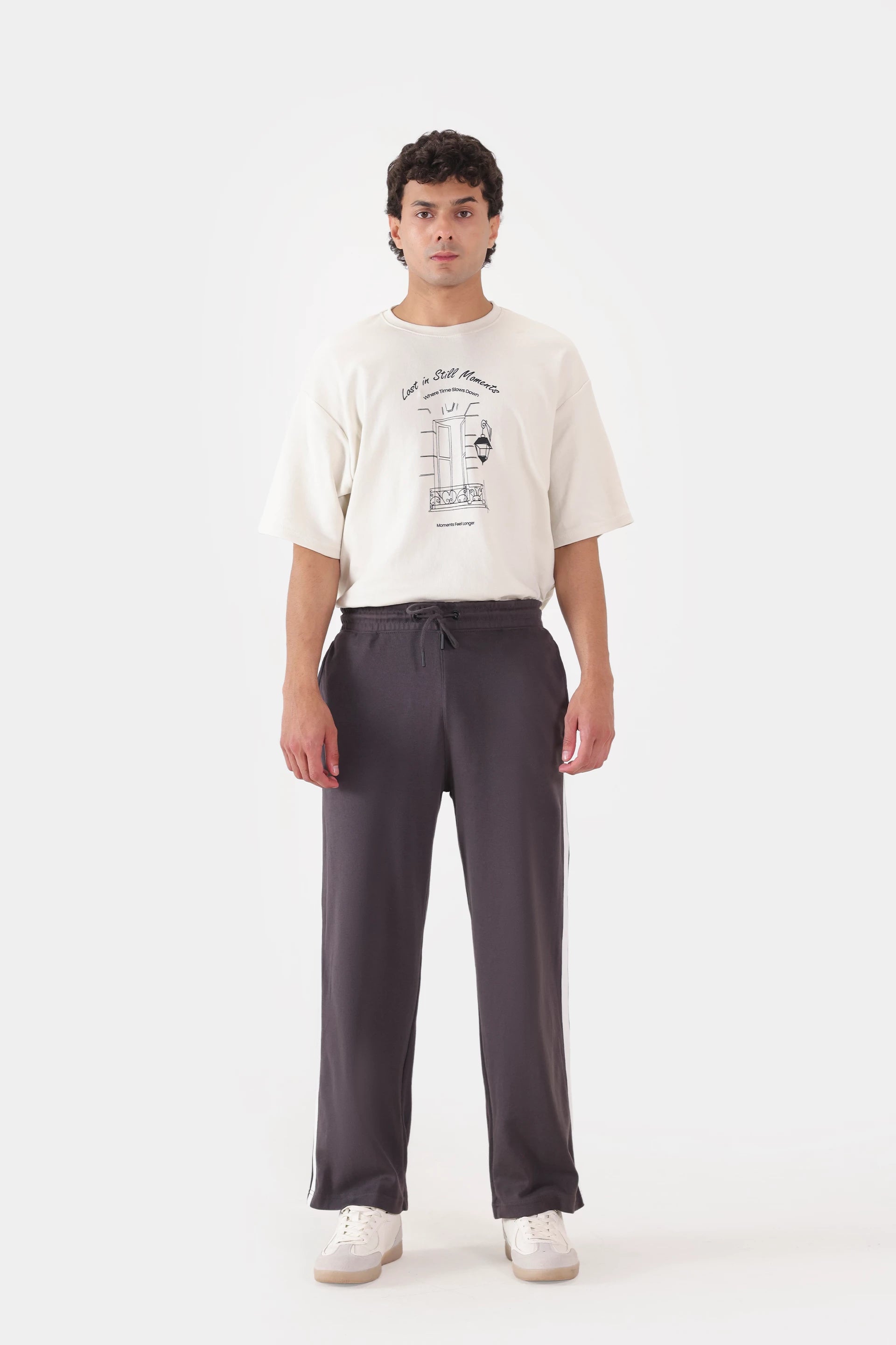 Straight Fit Striped Trousers - Cougar Clothing