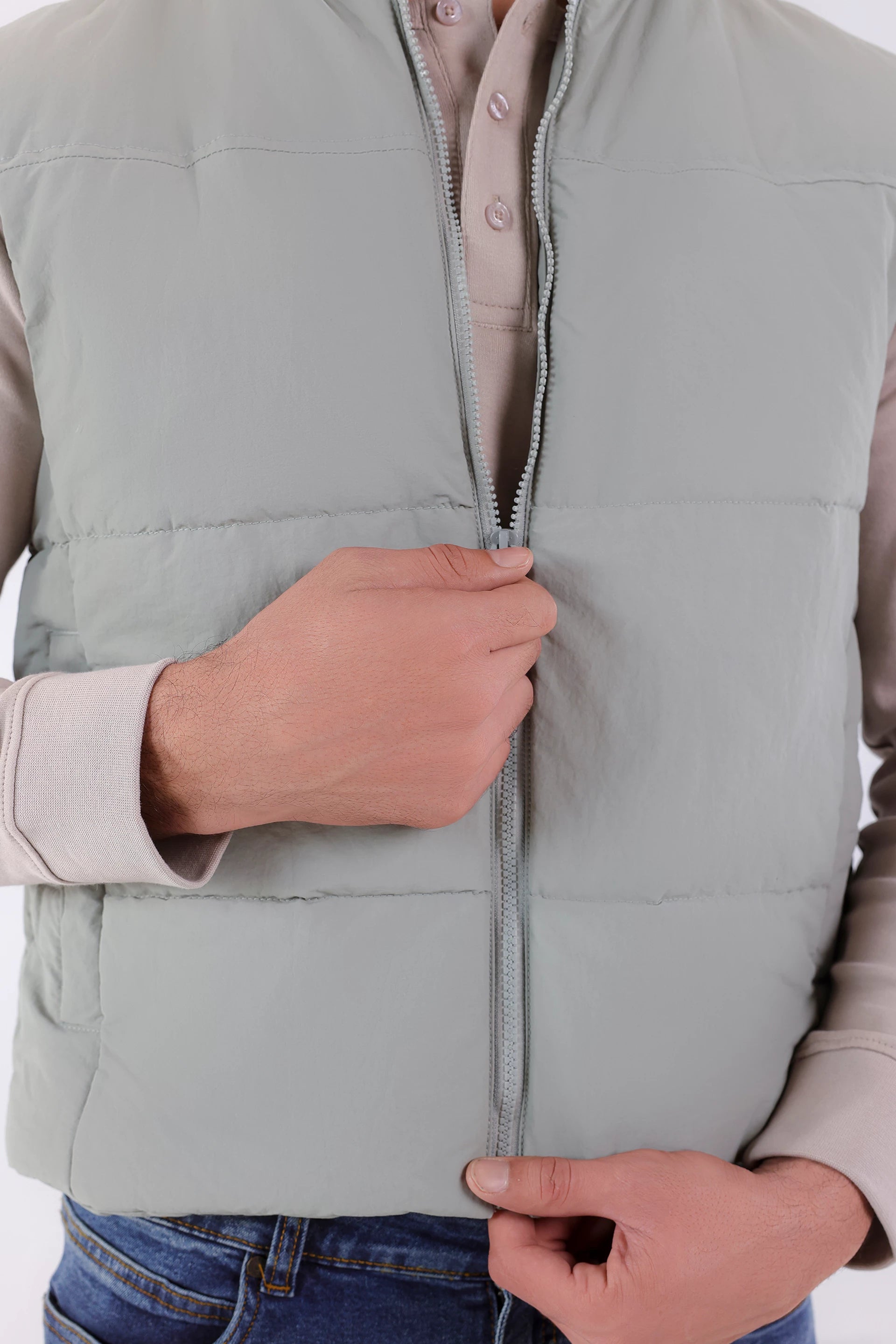 Mock Neck Gilet Jacket - Cougar Clothing