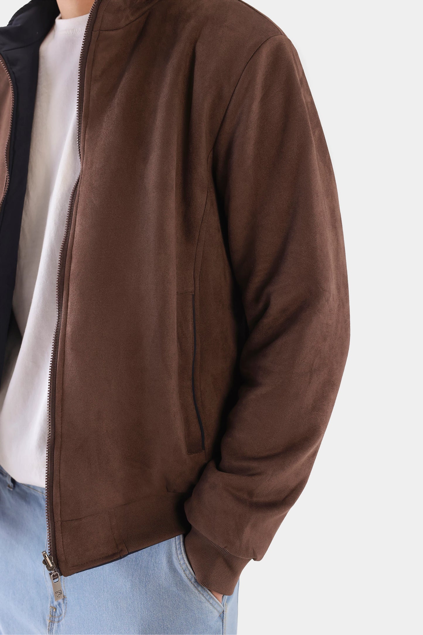 Double-Sided Mock Neck Jacket - Cougar Clothing