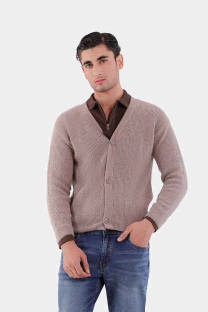 V-Neck Button-Front Cardigan - Cougar Clothing