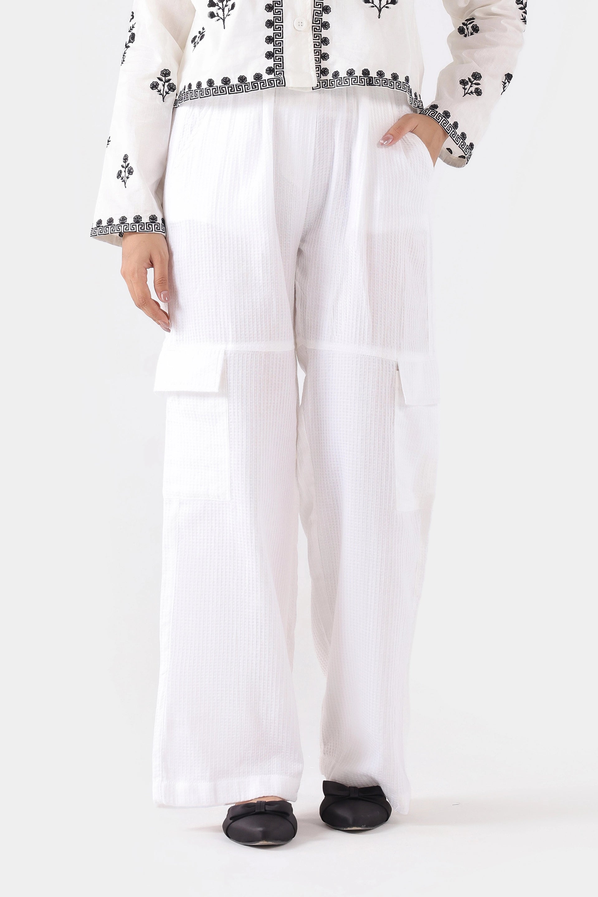 Cargo Waffled Trousers - Cougar Clothing