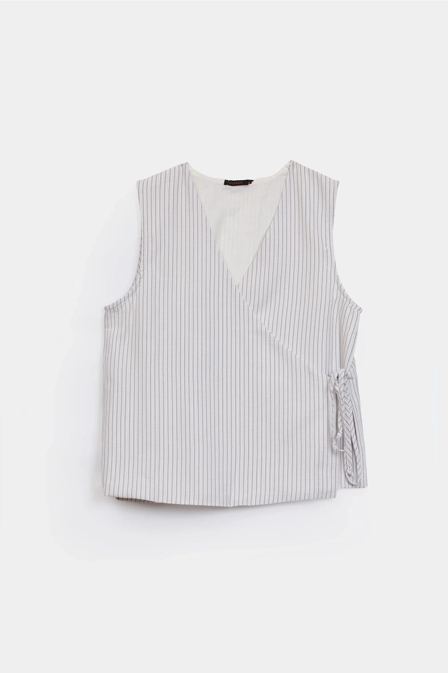 Striped Wrap Top - Cougar Clothing