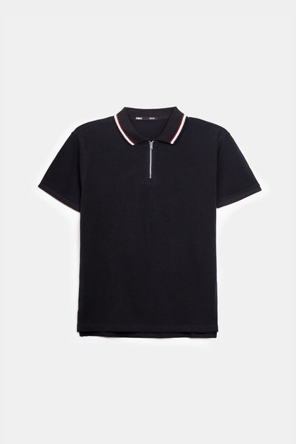 Zipper Tipping Polo - Cougar Clothing