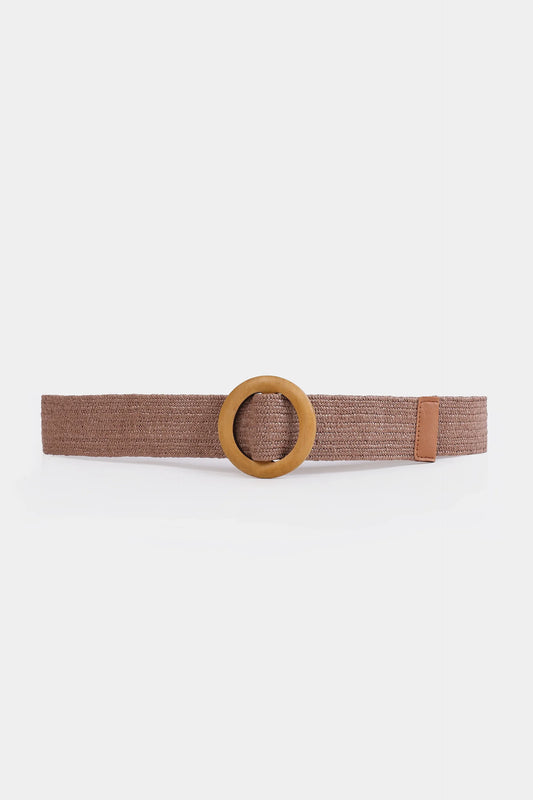 Elasticated Faux-Straw Belt - Cougar Clothing