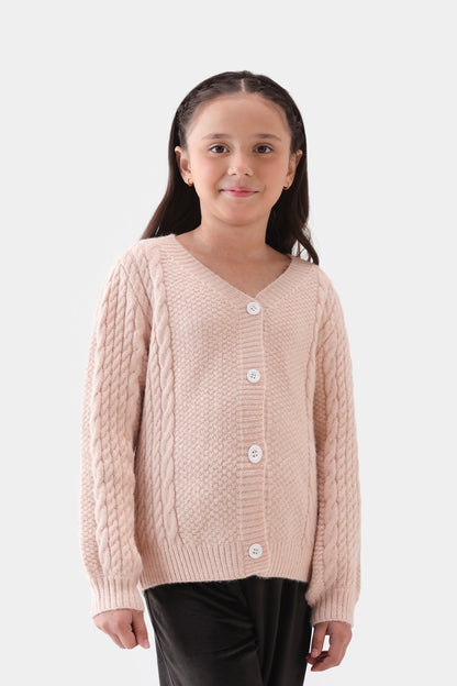 Cable Knit Cardigan - Cougar Clothing