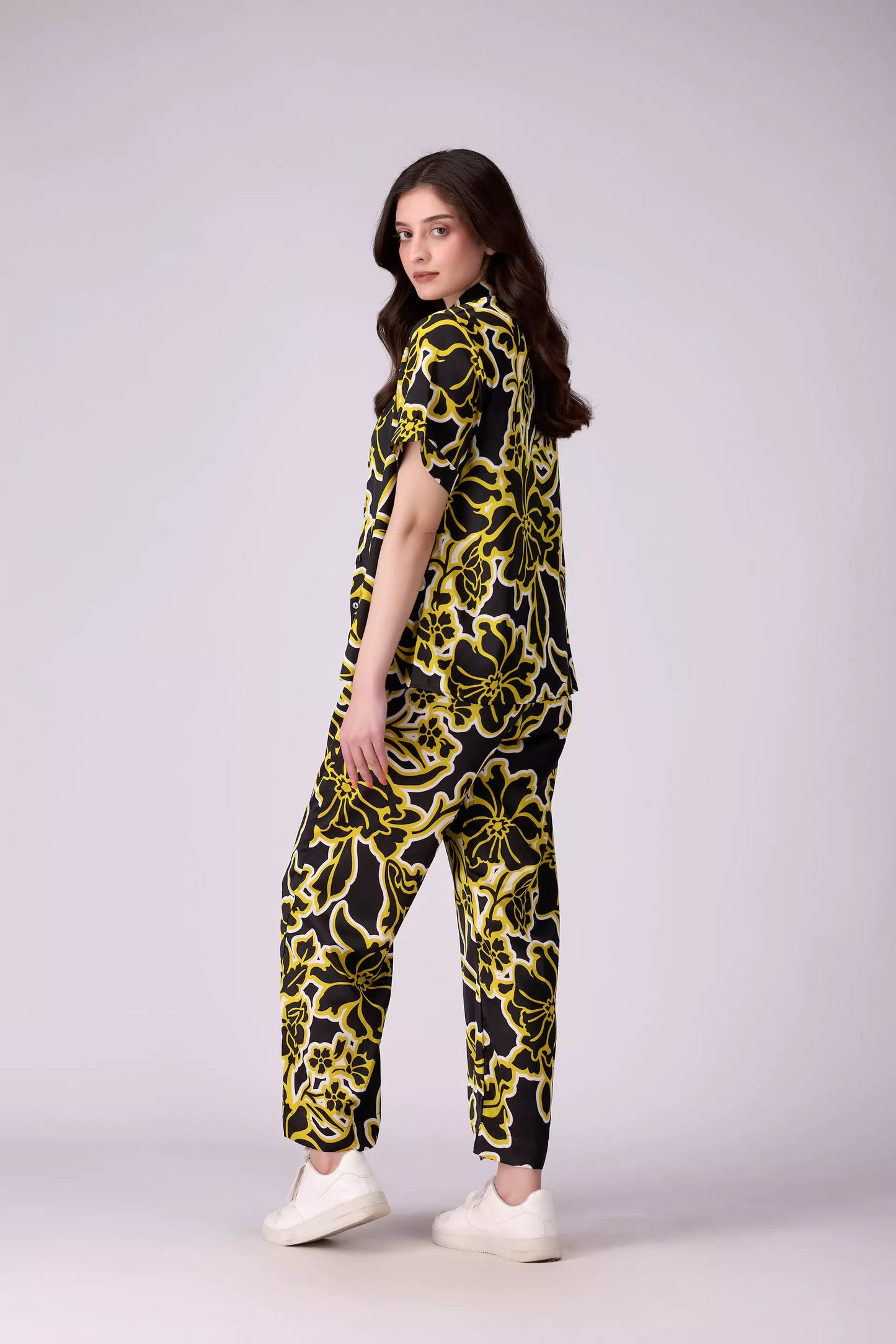 All Over Printed Silk Culottes - Cougar Clothing