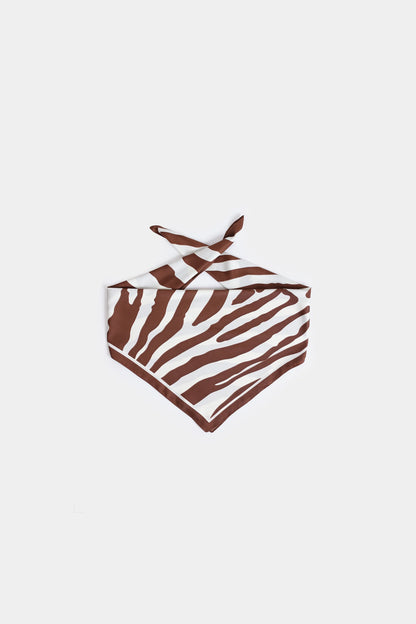 Abstract Print Silk Scarf - Cougar Clothing