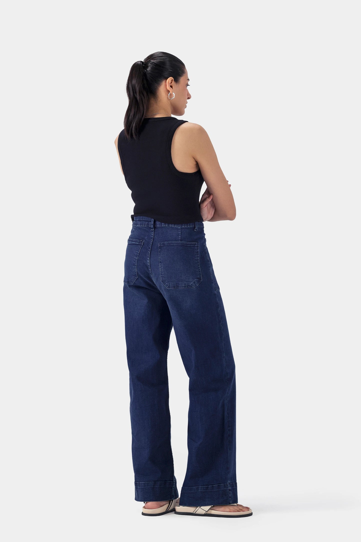 Front Patch-Pocket Jeans - Cougar Clothing
