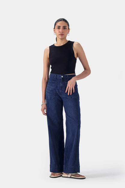 Front Patch-Pocket Jeans - Cougar Clothing