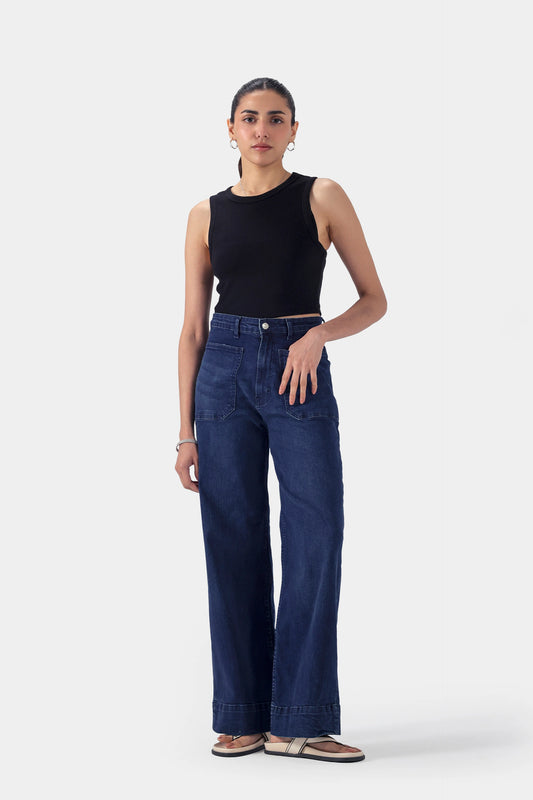 Front Patch-Pocket Jeans - Cougar Clothing
