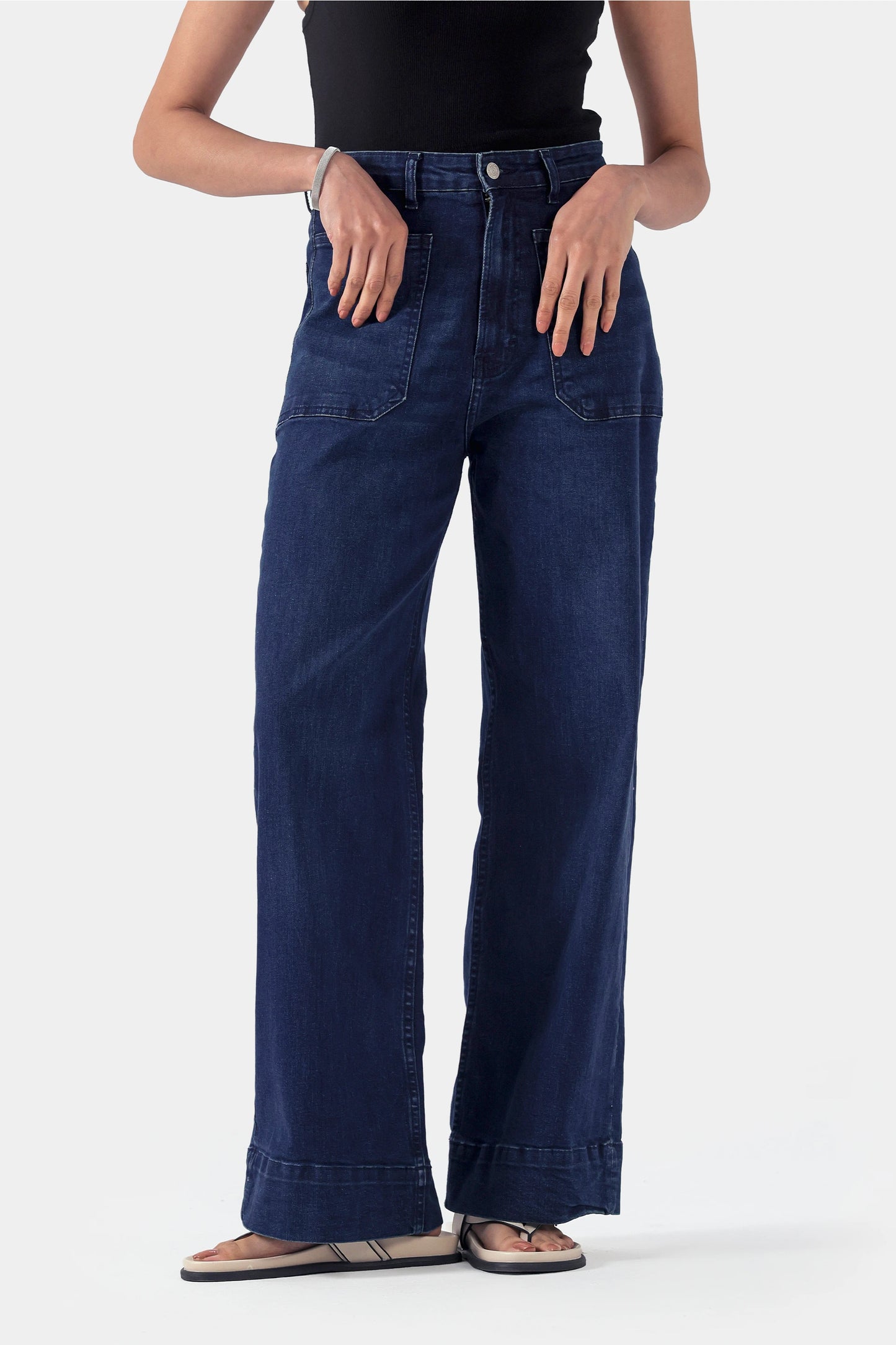 Front Patch-Pocket Jeans - Cougar Clothing
