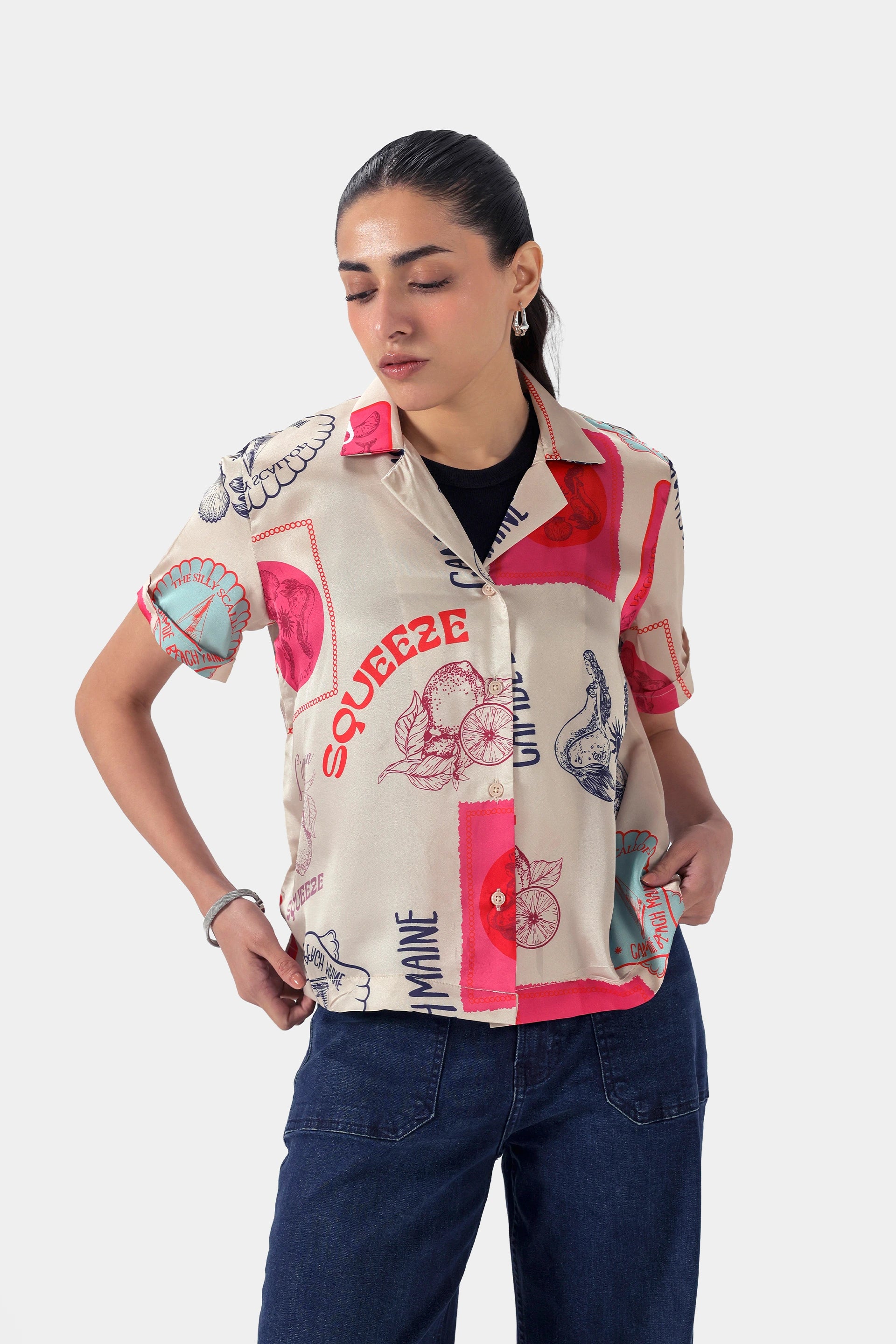 Charmeuse Silk Shirt - Cougar Clothing
