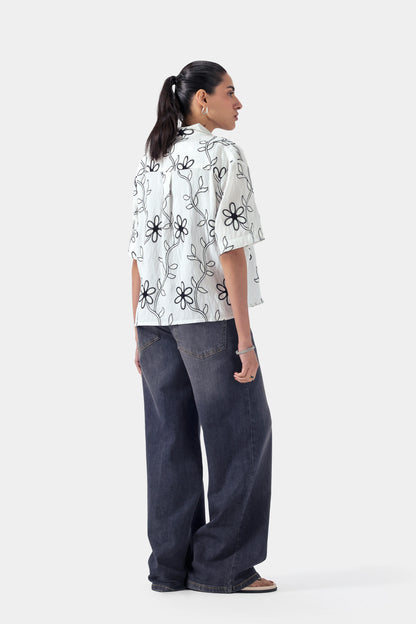 Embroidered Schiffli Shirt - Cougar Clothing
