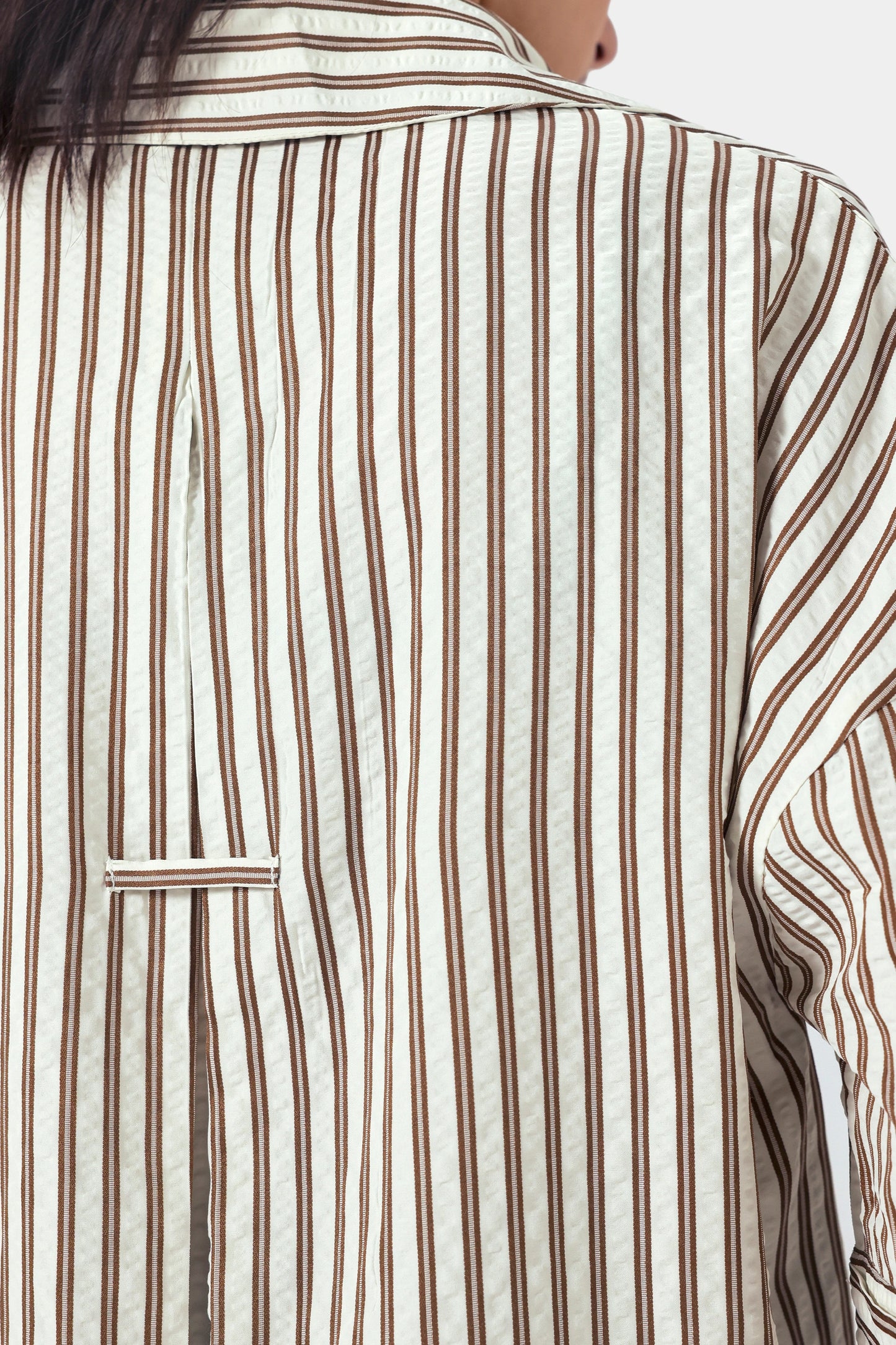 Pin-Striped Oversized Shirt - Cougar Clothing