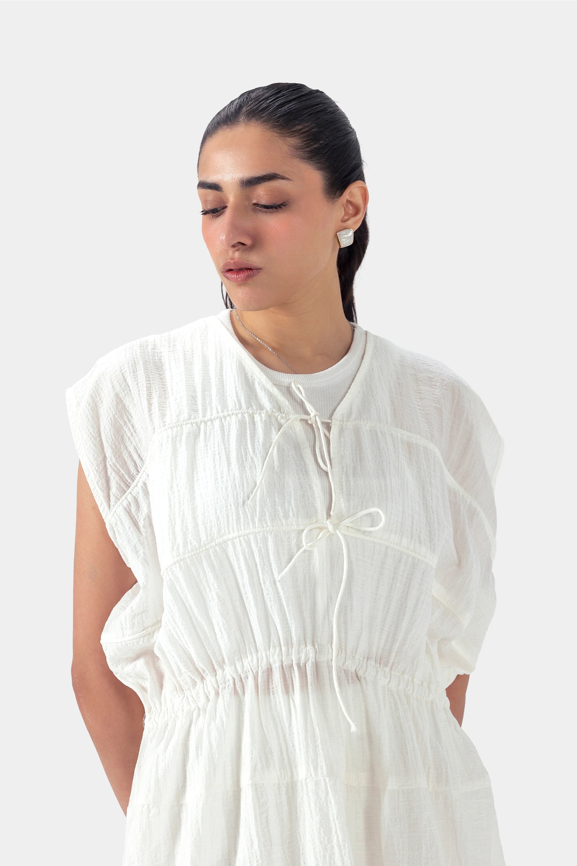 Drawstring-Detail Dress - Cougar Clothing