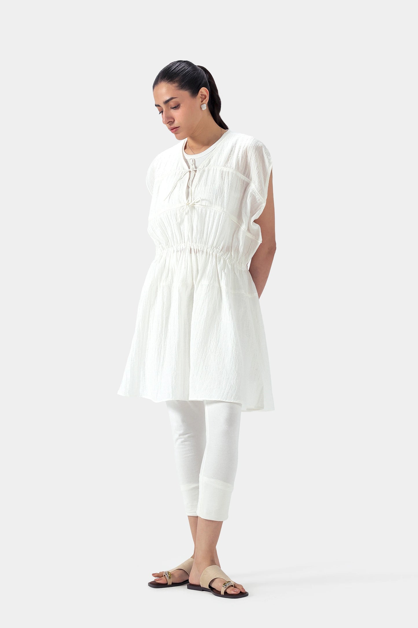 Drawstring-Detail Dress - Cougar Clothing
