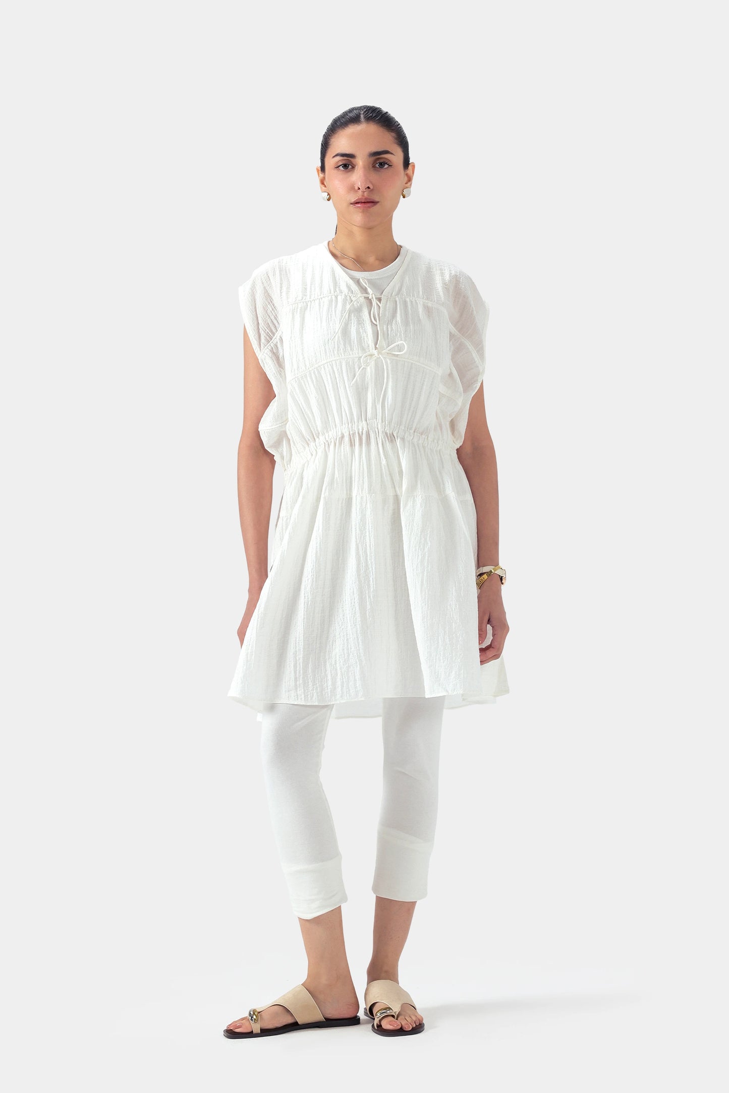 Drawstring-Detail Dress - Cougar Clothing