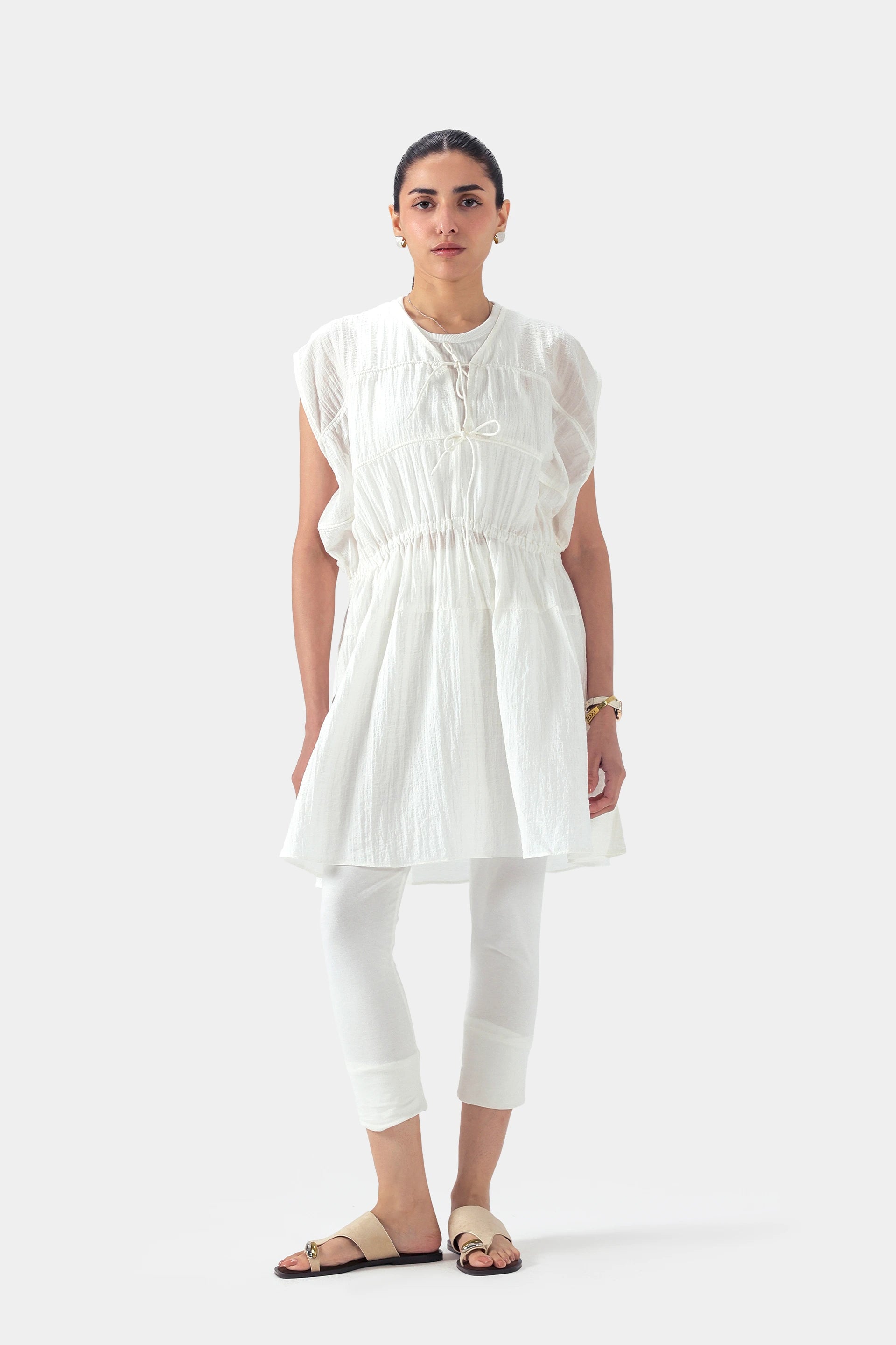 Drawstring-Detail Dress - Cougar Clothing