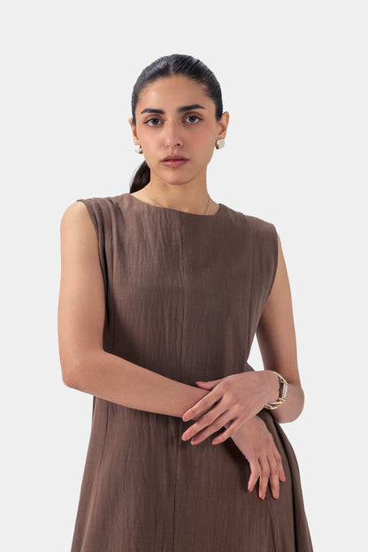 Sleeveless Flared Dress - Cougar Clothing
