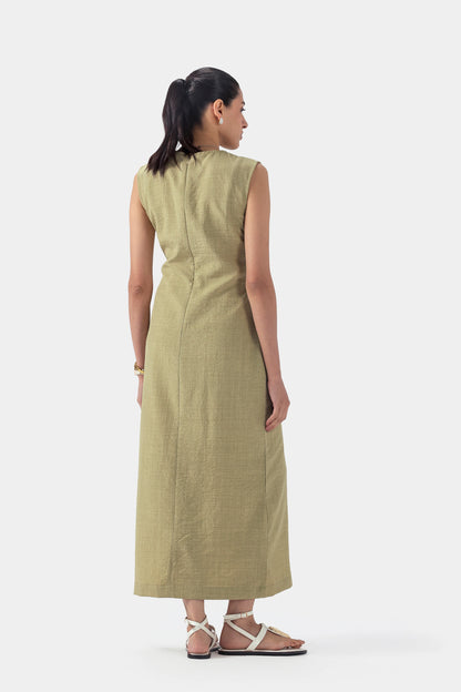 Long Dress With Buckle - Cougar Clothing