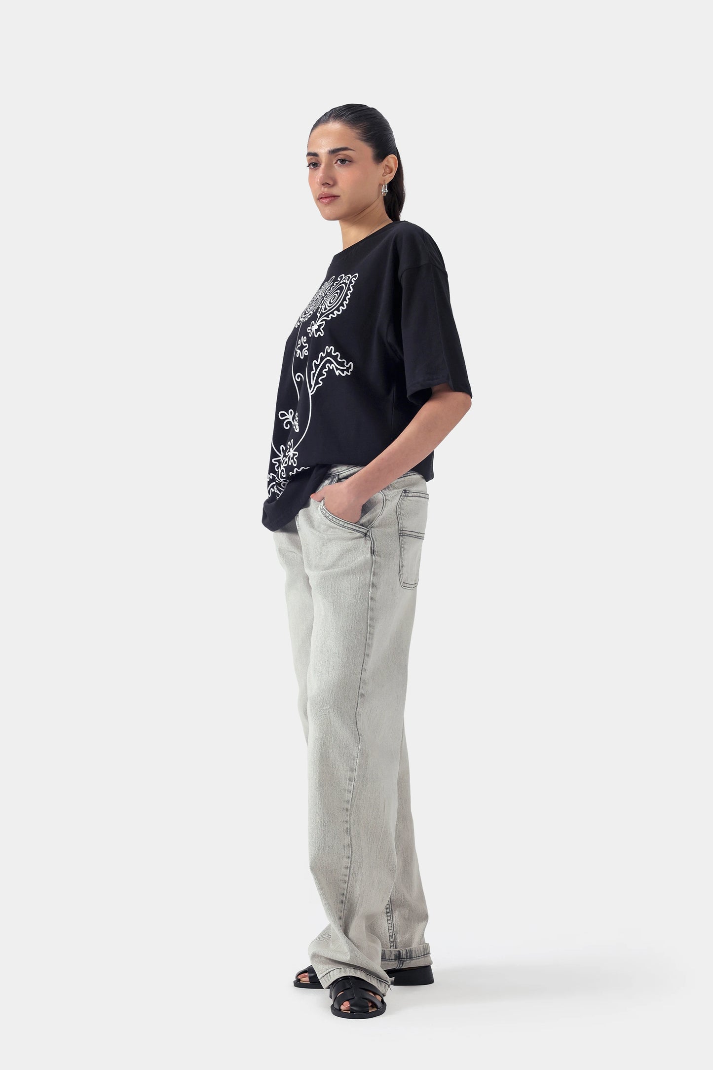 Floral Printed Jersey T-Shirt - Cougar Clothing