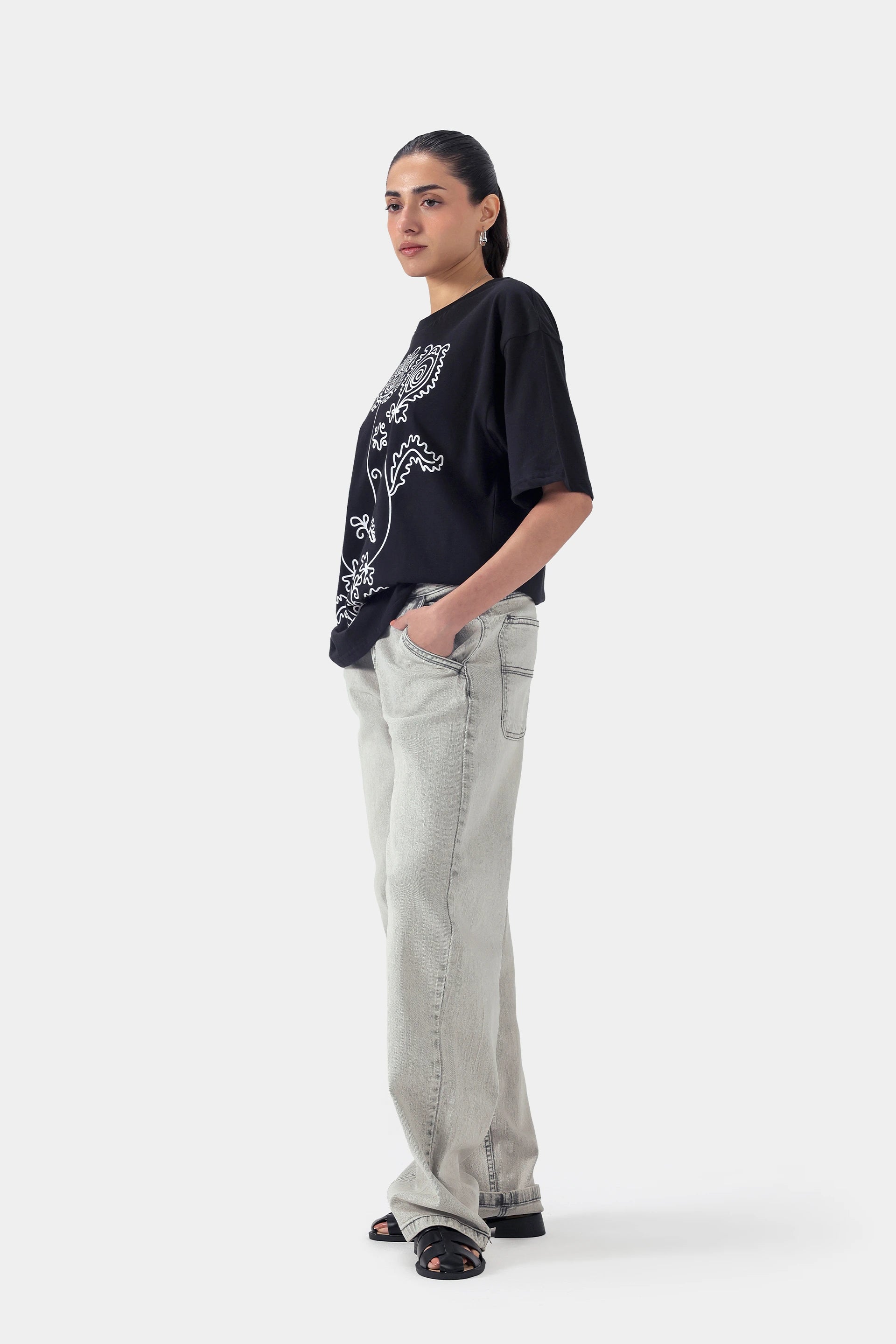 Floral Printed Jersey T-Shirt - Cougar Clothing
