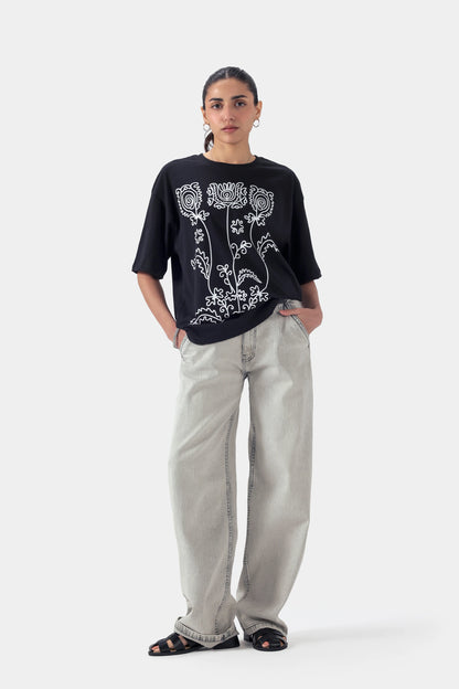 Floral Printed Jersey T-Shirt - Cougar Clothing