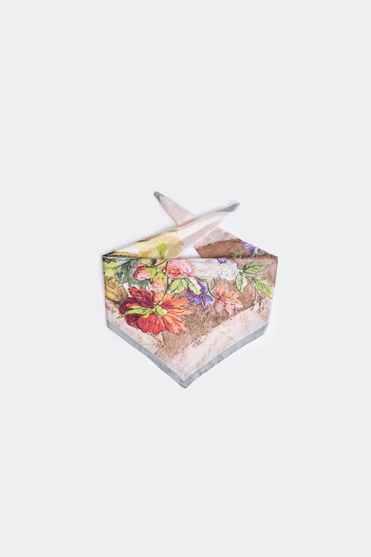 Multi Print Silk Scarf - Cougar Clothing