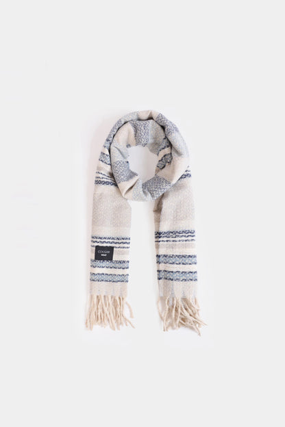 Striped Knitted Shawl - Cougar Clothing