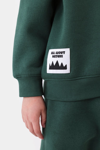 Printed Brushed-Inside Hoodie - Cougar Clothing