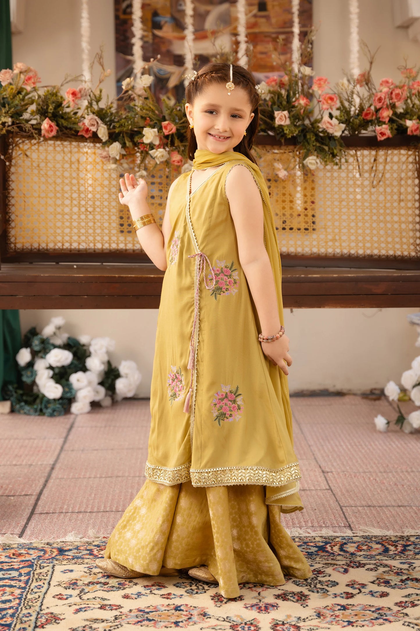Embroidered Sharara Set - Cougar Clothing