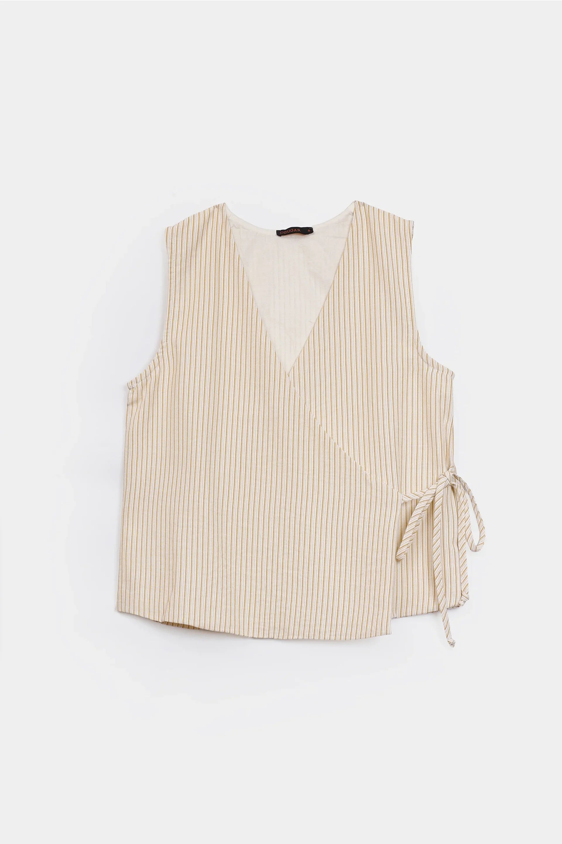 Striped Wrap Top - Cougar Clothing