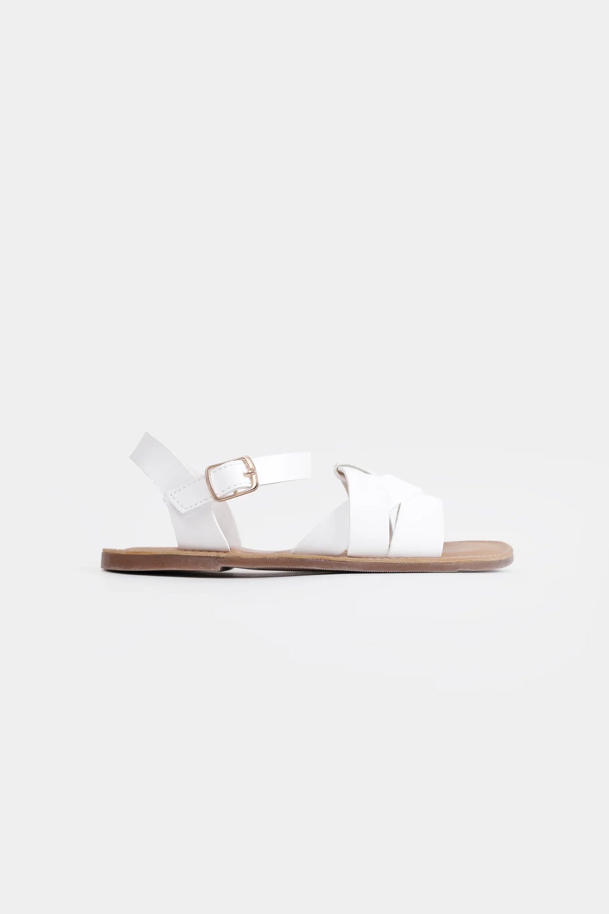 Woven Cross-Strap Sandals - Cougar Clothing