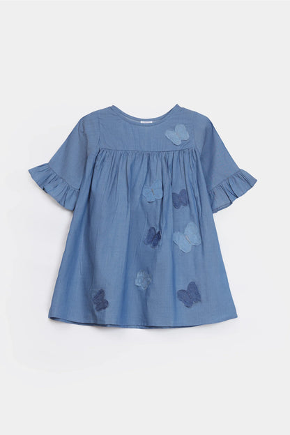 Embroidered Chambray Dress - Cougar Clothing